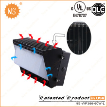 UL Dlc Certificate HID Mhl remplacement 60W LED Wall Pack Light